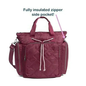 LUG Bustle Convertible Tote / Shoulder Bag / Top Handle Bag - Raspberry